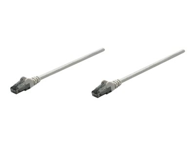 Intellinet Network Patch Cable, Cat6, 7.5m, Grey, CCA, U/UTP, PVC, RJ45, Gold Plated Contacts, Snagless, Booted, , Polybag - Patch-Kabel - RJ-45 (M)zu RJ-45 (M) - 7.5 m - UTP - CAT 6 - geformt - ohne