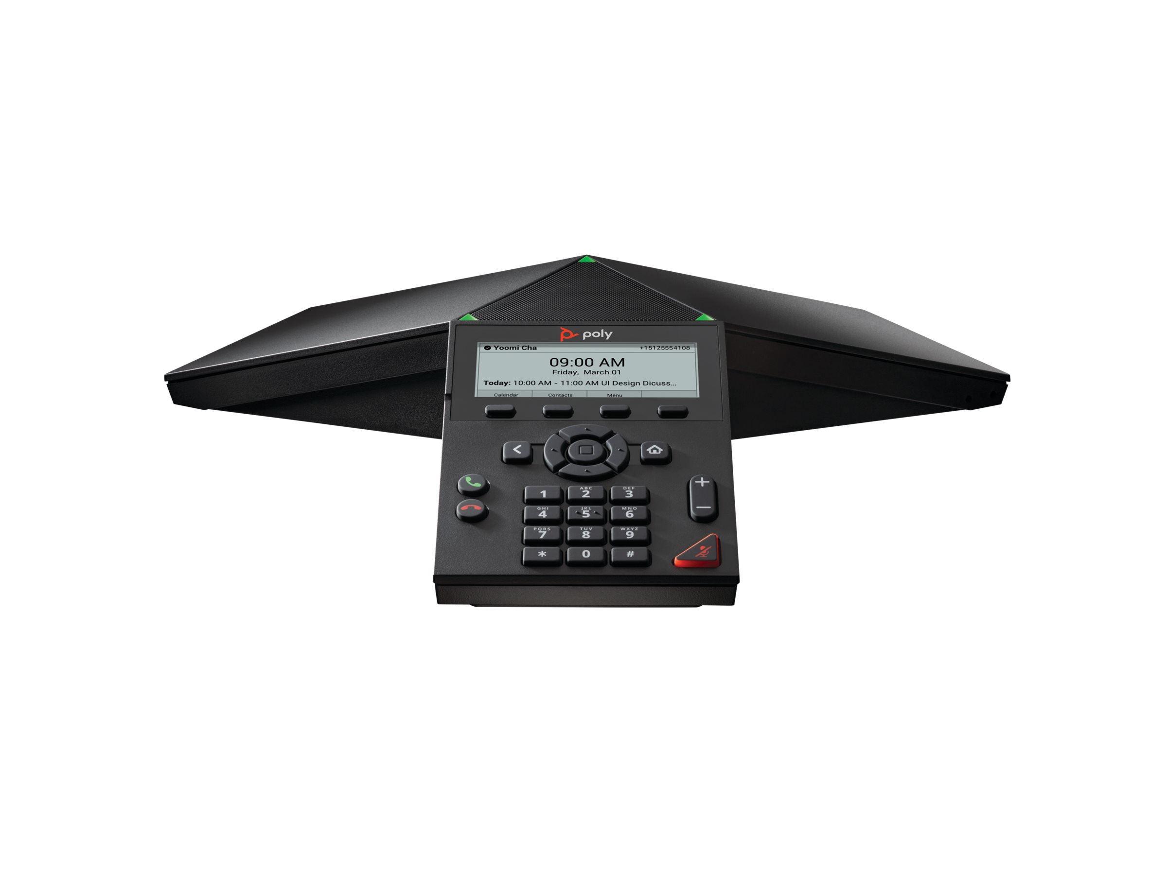 Poly HP Poly Trio 8300 - VoIP-Konferenztelefon - mit Bluetooth-Schnittstelle mit Rufnummernanzeige/Anklopffunktion - IEEE 802.11a/b/g/n (Wi-Fi)/ Bluetooth 5.0 - dreiweg Anruffunktion - SIP - SRTP - SD