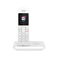 Deutsche Telekom Telekom Sinus A12, Analoges/DECT-Telefon, Kabelloses Mobilteil, Freisprecheinrichtung, 100 Eintragungen, WeißSinus A12 weiß