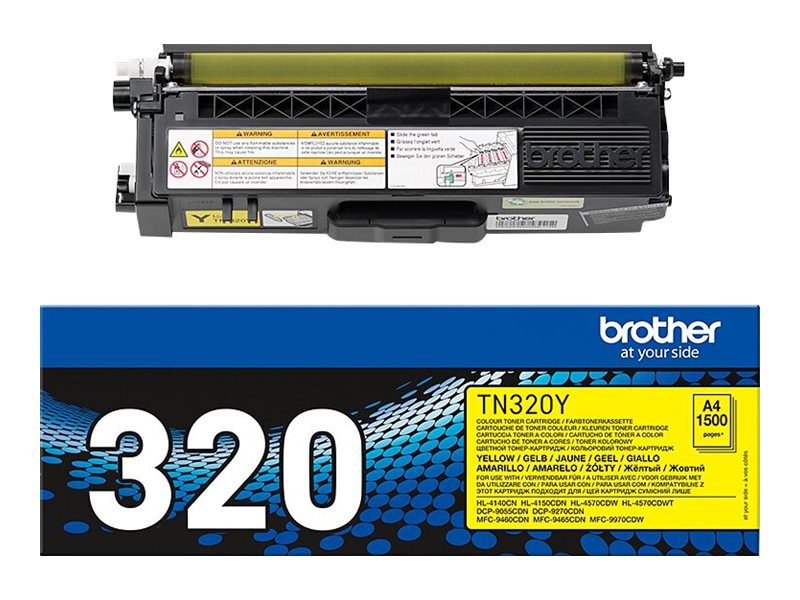 Brother TN320Y - Gelb - original - Tonerpatronefür Brother DCP-9055CDN - DCP-9270CDN - HL-4140CN - MFC-9465CDN