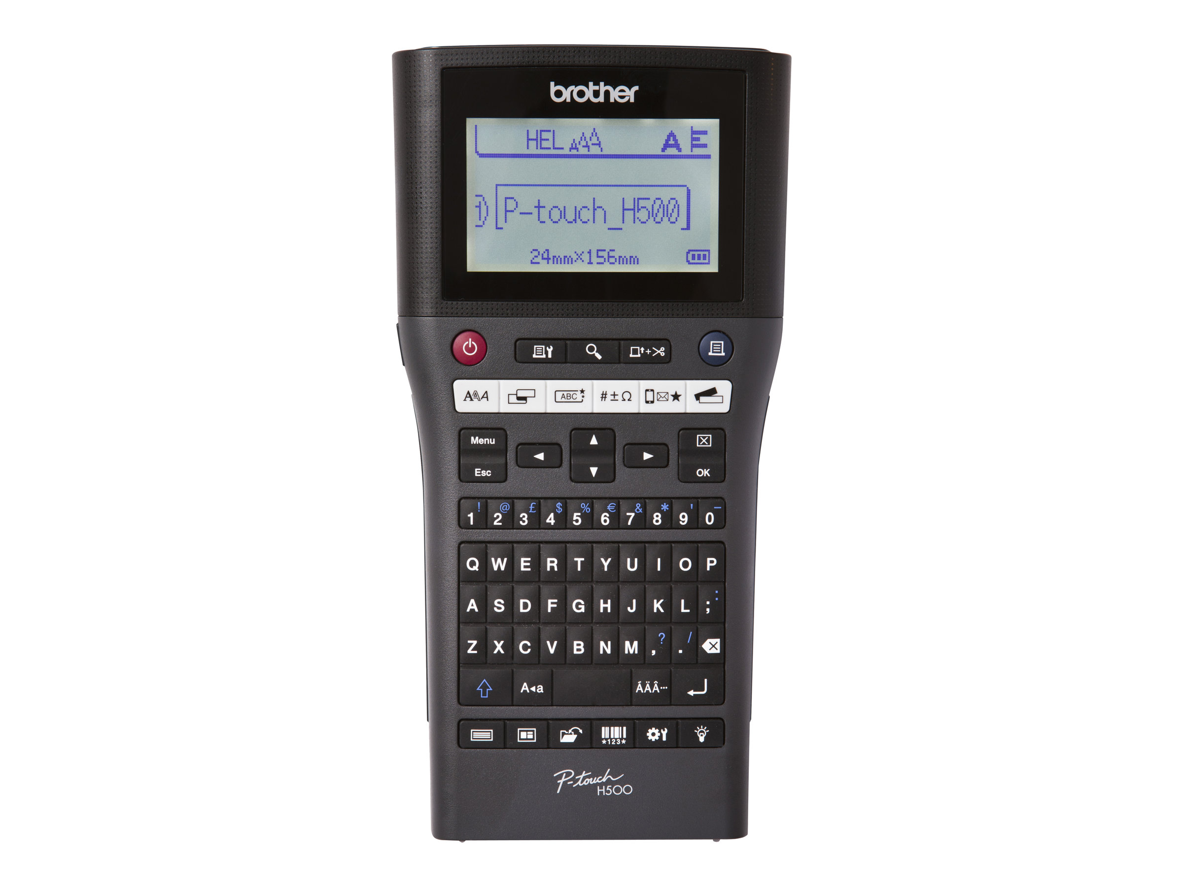 Brother P-Touch PT-H500 - Beschriftungsgerät - s/w - Thermotransfer - Rolle (2,4 cm)180 dpi - bis zu 20 mm/Sek. - USB 2.0 - Cutter - 7-zeiliger Druck