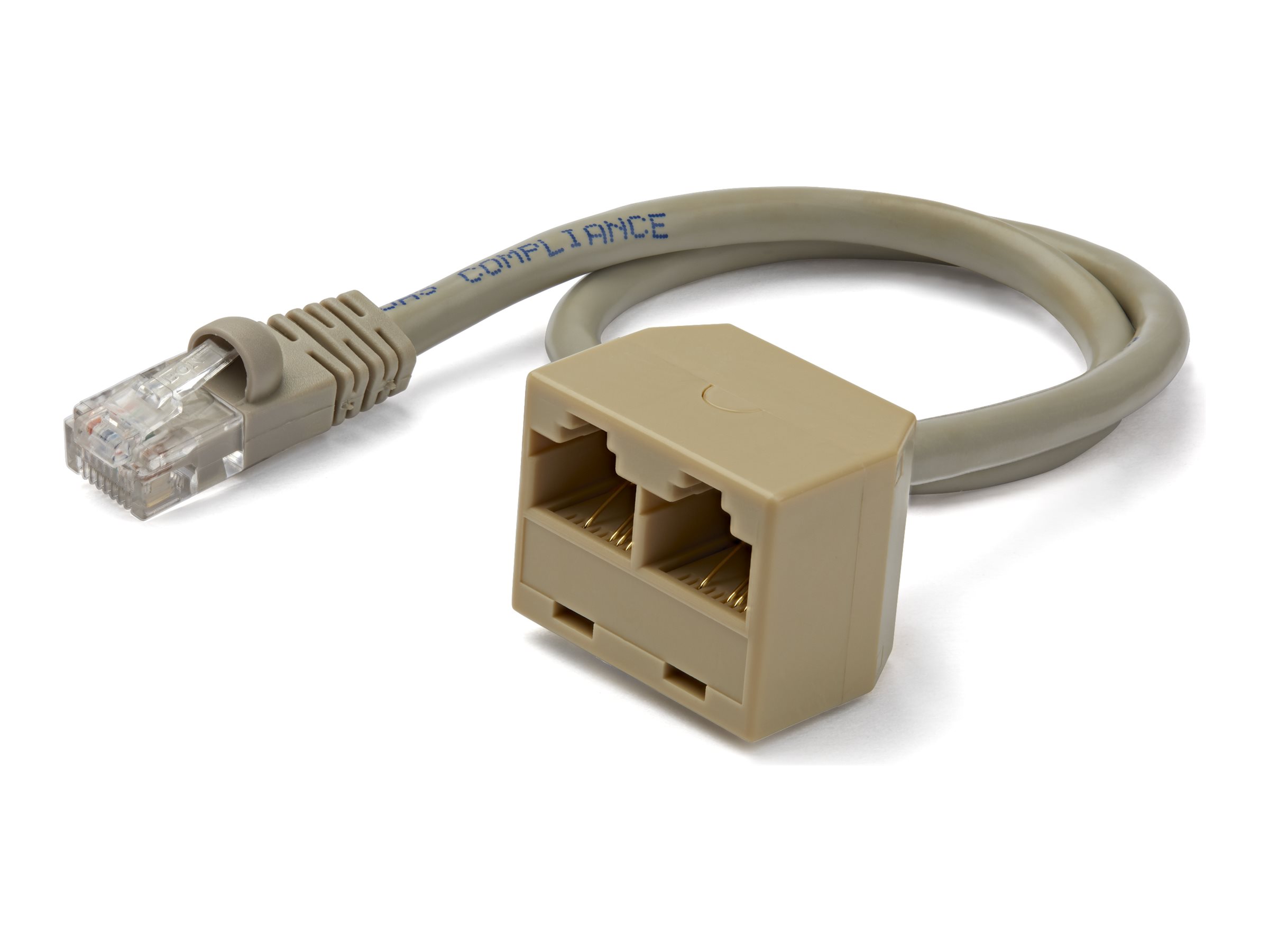 StarTech.com 2 auf 1 RJ45 10/100 Mbit/s Splitter Kabel Adapter - St/Bu - Netzwerk-Splitter - RJ-45 (M)zu RJ-45 (W)