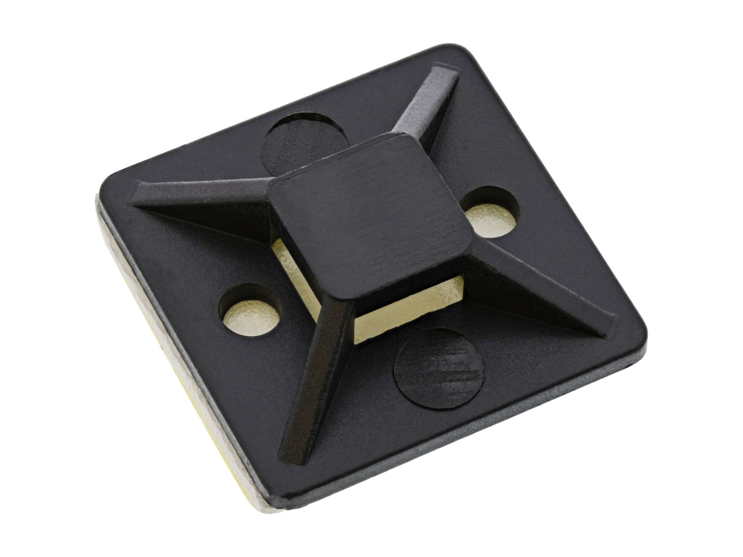 InLine Befestigungssockel für Kabelbinder - 40x40mm - selbstklebend - 10 Stück