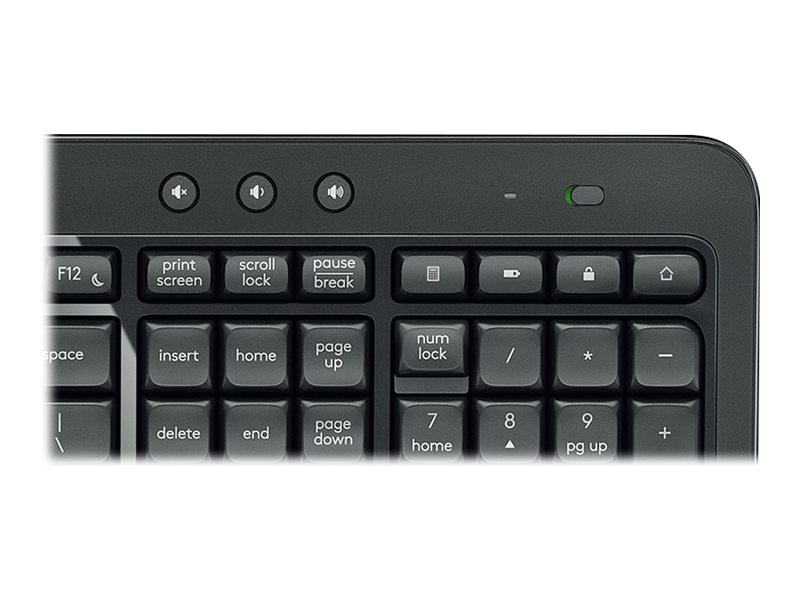 Logitech MK540 Advanced - Tastatur-und-Maus-Setkabellos - 2.4 GHz - Arabisch - Dunkelgrau