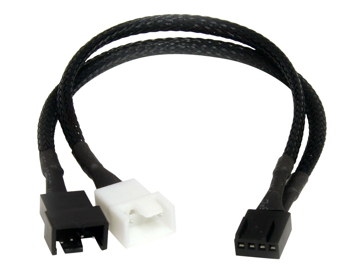 StarTech.com 80x25mm Computer Gehäuselüfter/ PWM Cooling Fan - Lüfter für Computer Gehäuse mit 4-Pin Molex - Gehäuselüfter - 80 mm - Schwarz