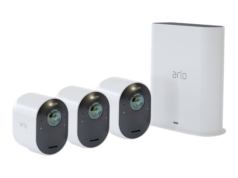 ARLO Ultra 2 Security System - Gateway + Kamera(s) - drahtlos (802.11b, 802.11g, 802.11n, 802.11ac, Bluetooth 4.2 LE)3 Kamera(s) - weiß
