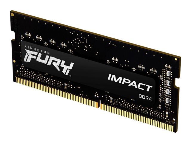 Kingston FURY Impact - DDR4 - Modul - 8 GBSO DIMM 260-PIN - 3200 MHz / PC4-25600 - CL20 - 1.2 V - ungepuffert - non-ECC - Schwarz
