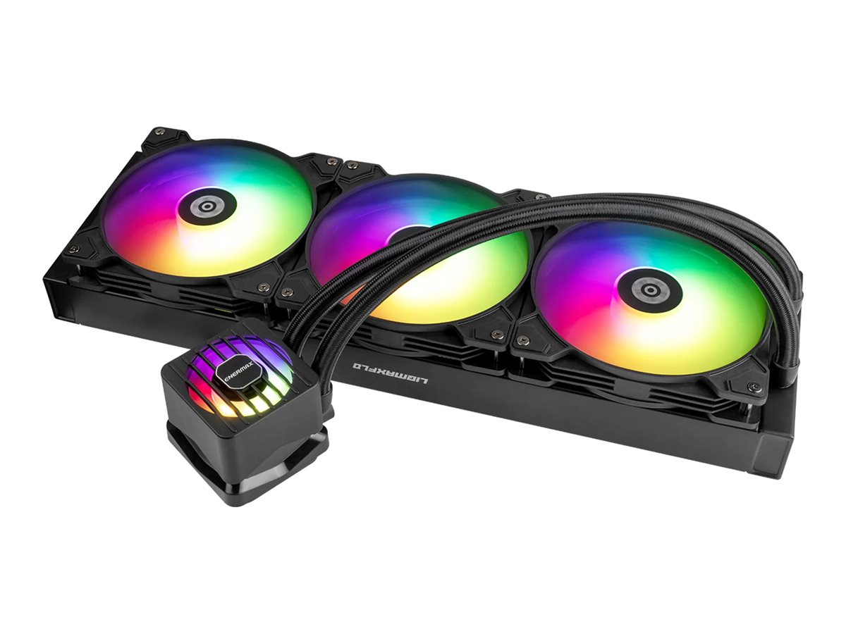Enermax LIQMAXFLO ELC-LMF420T-ARGB - Prozessor-Flüssigkeitskühlsystem - 38 mm dicker Kühler - Kühlergröße: 420 mm - (für: LGA115x Socket, LGA1200, LGA1366, LGA1700, LGA2011, LGA2011-3 (Square ILM)LGA2