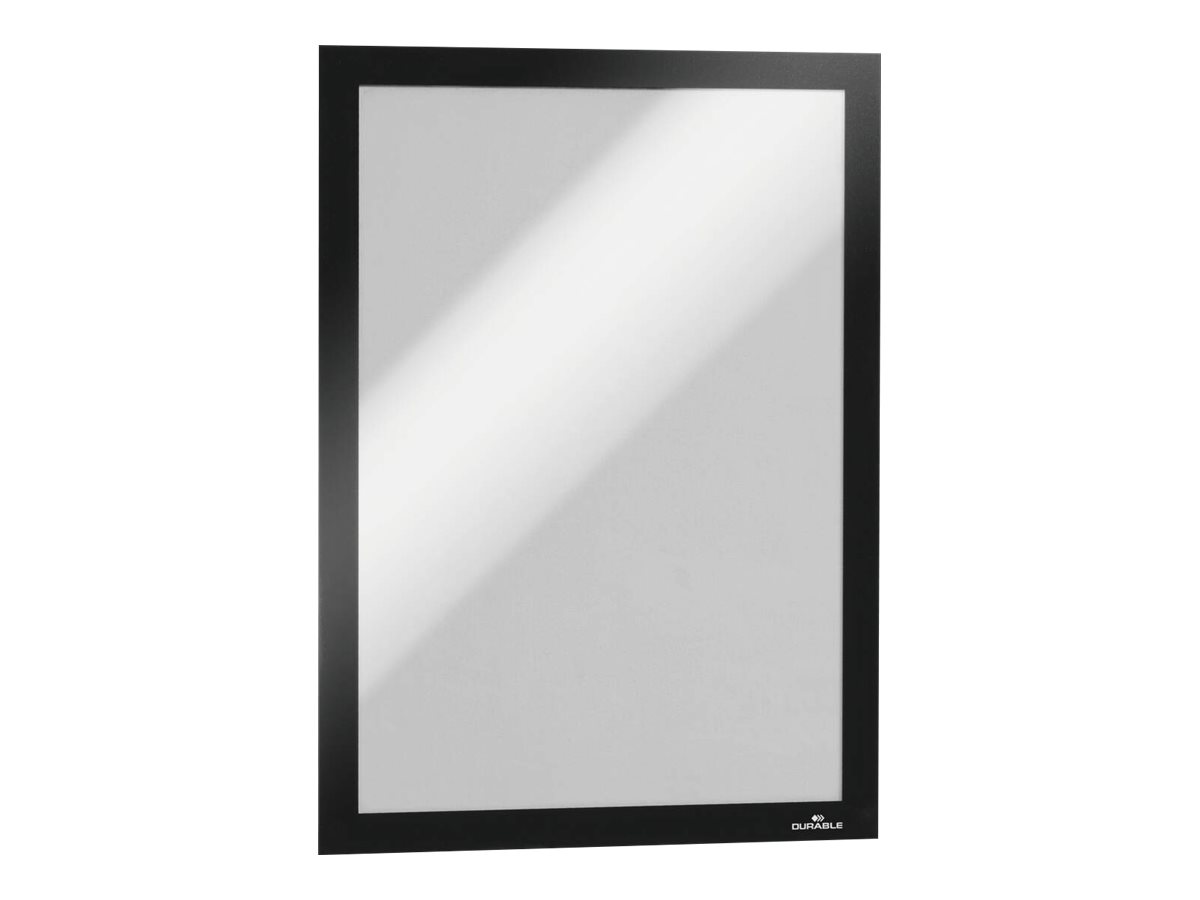 Durable DURAFRAME - Dokumentenhalterung - Oberflächenmontagefür A4 - doppelseitig - Schwarz