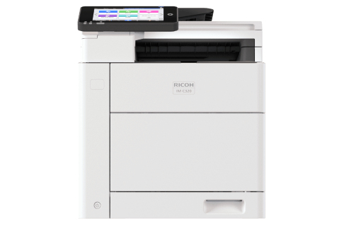 Ricoh IM C320F - Multifunktionsdrucker - Farbe - Laser - A4 (210 x 297 mm)(Original) - A4 (Medien) - bis zu 32 Seiten/Min. (Kopieren) - bis zu 32 Seiten/Min. (Drucken) - 300 Blatt - 33.6 Kbps - USB-Ho