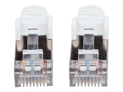 Intellinet Network Patch Cable, Cat7 Cable/Cat6A Plugs, 2m, White, Copper, S/FTP, LSOH / LSZH, PVC, RJ45, Gold Plated Contacts, Snagless, Booted, , Polybag - Netzwerkkabel - RJ-45 (M) zu RJ-45 (M) - 2