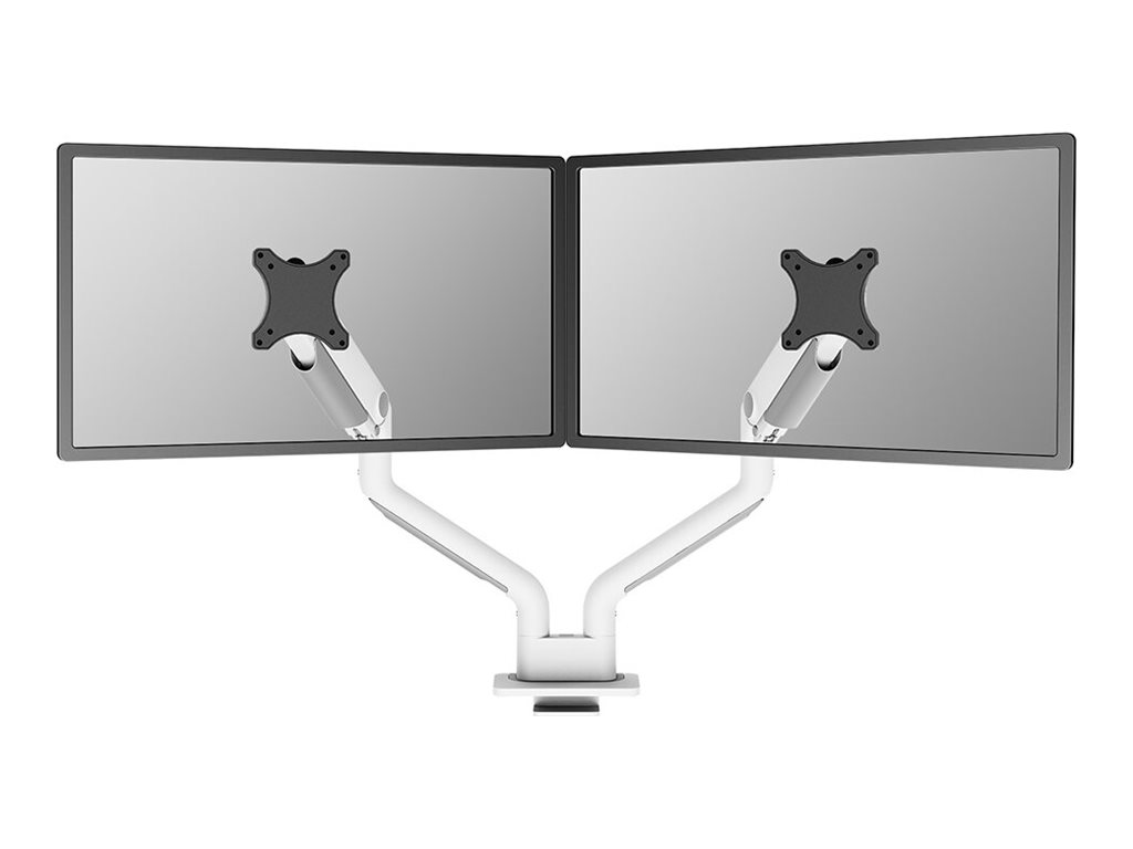 Neomounts DS70S-950WH2 NEXT One - Befestigungskit (Monitorarm, Klemmmontagesockel, Tischplattenbohrung)Voll beweglich - für 2 LCD-Displays - Aluminium - weiß - Bildschirmgröße: 43.18-88.9 cm (17"-35")
