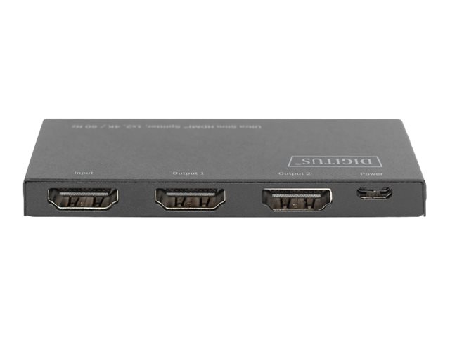 DIGITUS Ultra Slim HDMI Splitter, 1x2, 4K / 60 Hz2 x HDMI - Desktop