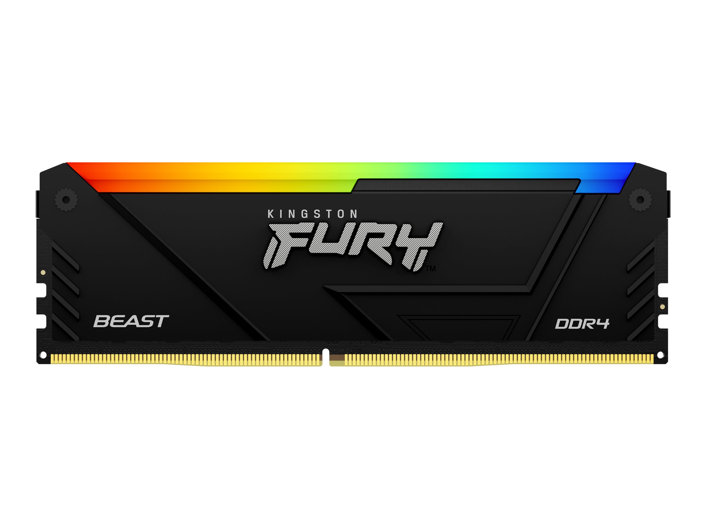 Kingston FURY Beast RGB - DDR4 - Kit - 64 GB:2 x 32 GB - DIMM 288-PIN - 3200 MT/s / PC4-25600 - CL16 - 1.35 V - ungepuffert - non-ECC - Schwarz