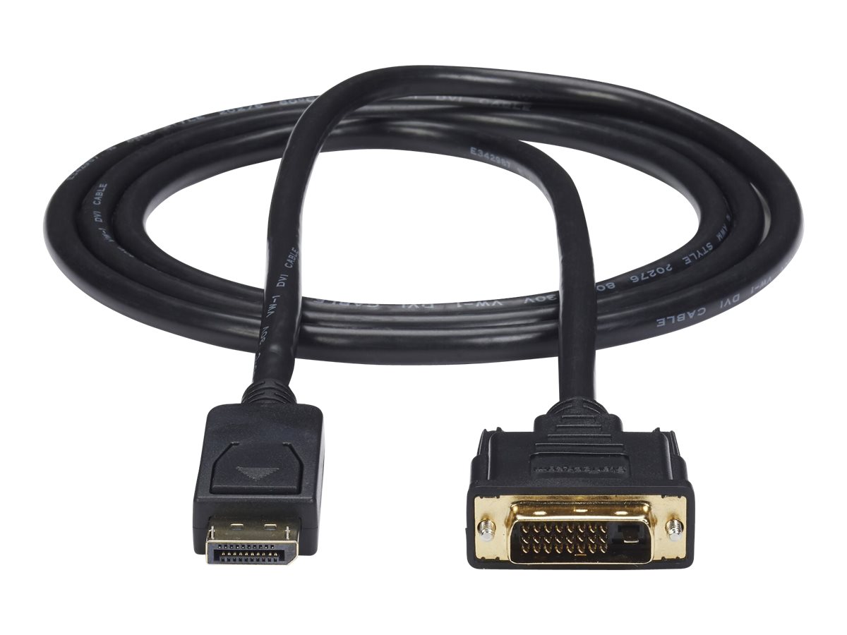 StarTech.com StarTech DisplayPort to DVI Cable - 6ft / 2m - 1920 x 1200 - M/M – DP to DVI Adapter Cable – Passive DisplayPort Monitor Cable (DP2DVI2MM6)Adapterkabel - DVI-D (M) zu DisplayPort (M) - 1.