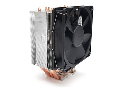 Dynatron U9 - Prozessor-Luftkühler - (für: LGA1851LGA1700 - LGA1200 - LGA115x Socket - LGA20XX - AM4 - AM5) - Kupfer-Heatpipes mit Aluminium-Kühlrippen - 120 mm - Schwarz