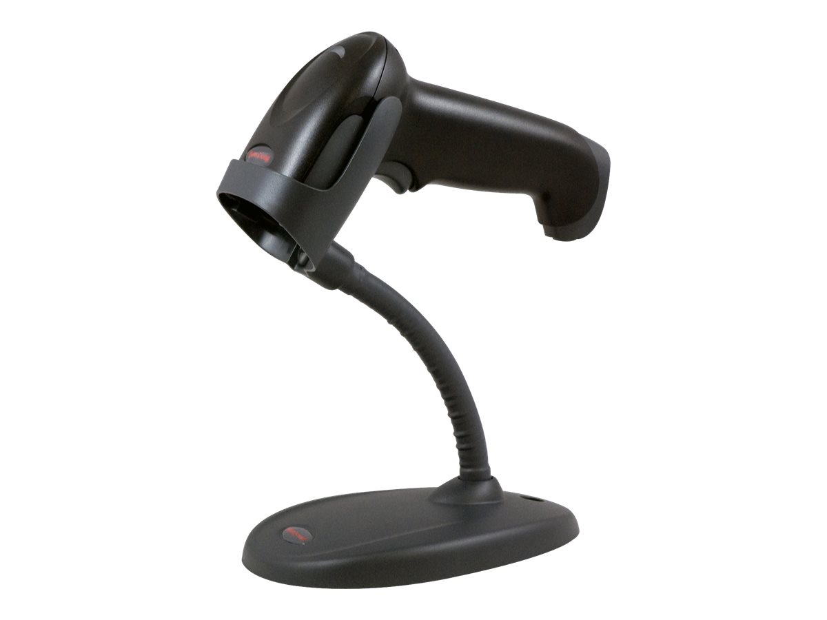 HONEYWELL Voyager 1250g, Tragbares Barcodelesegerät, 1D, Laser, 0 - 75000 Lux, -60 - 60°, KabelgebundenVoyager 1250g - 1D - nur Laserscanner - USB Kabel - Standfuß - schwarz