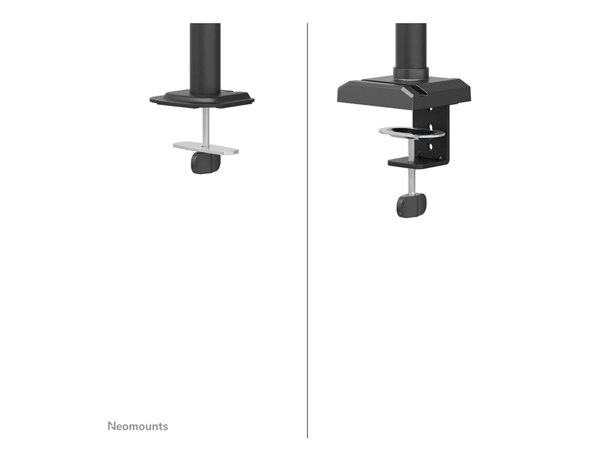 Neomounts DS60-600BL1 - Befestigungskit (Monitorarm, Kabeldurchführungsklemme)Voll beweglich - für Monitor - Stahl - Schwarz - Bildschirmgröße: 25.4-81.3 cm (10"-32") - Tischmontage