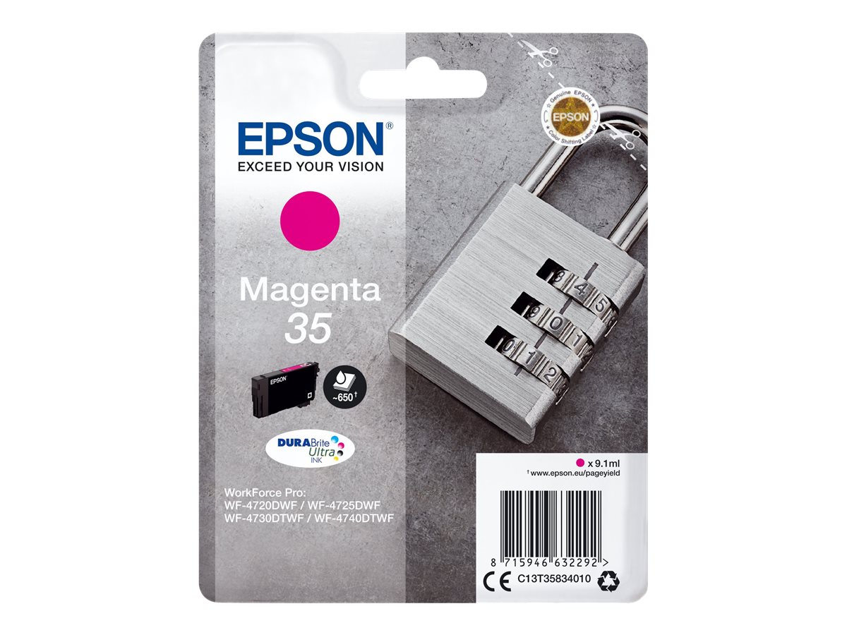 Epson 35 - 9.1 ml - Magenta - original - BlisterverpackungTintenpatrone - für WorkForce Pro WF-4720 - WF-4720DWF - WF-4725DWF - WF-4730 - WF-4730DTWF - WF-4740 - WF-4740DTWF