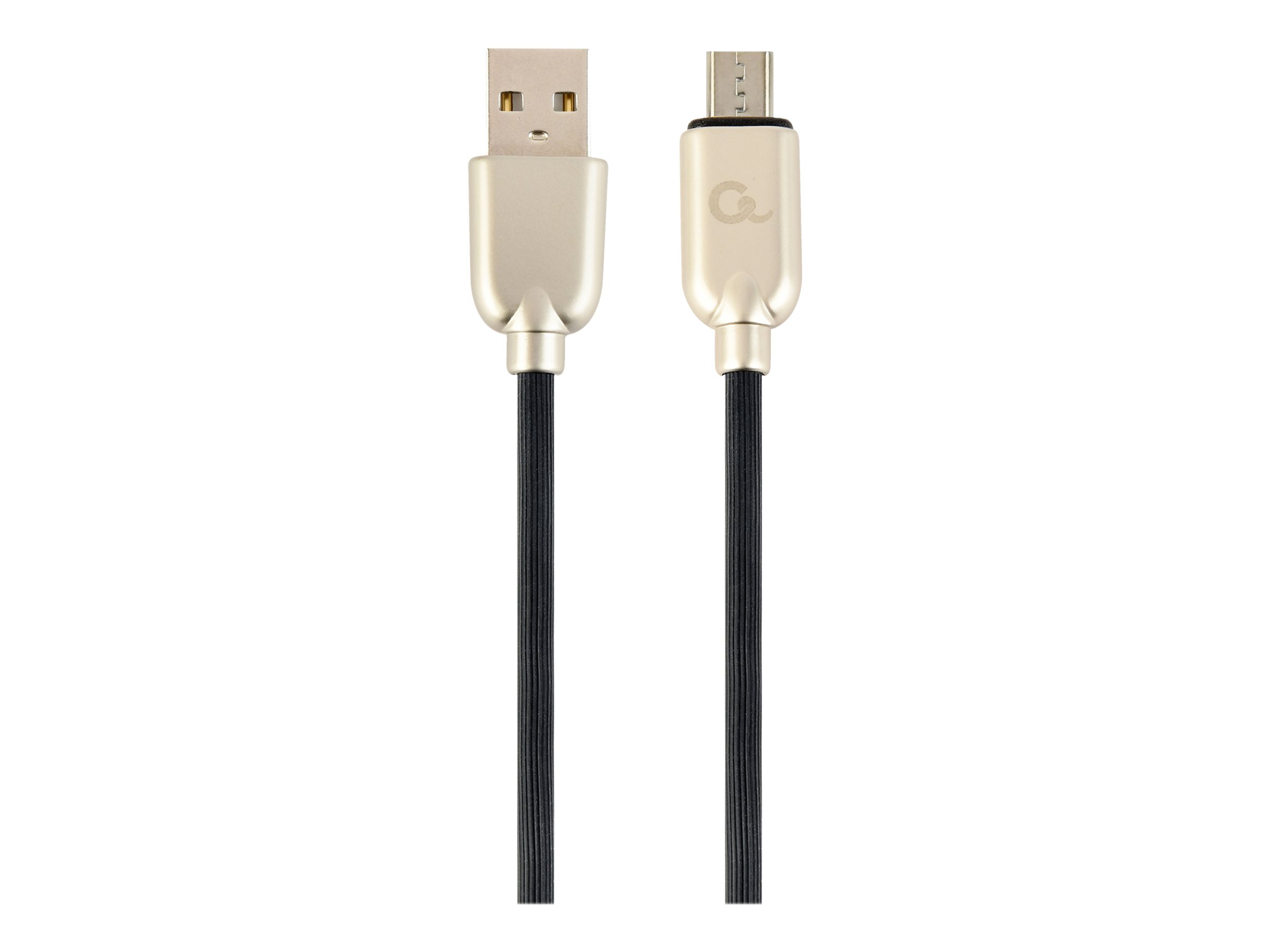 Gembird Cablexpert Premium - USB-Kabel - Micro-USB Typ B (M)zu USB (M) - USB 2.0 - 2.1 A - 2 m - Schwarz
