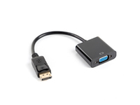 Lanberg Videoadapter - DisplayPort (M) zu HD-15 (VGA)(W) - DisplayPort 1.1a - 20 cm - Schwarz