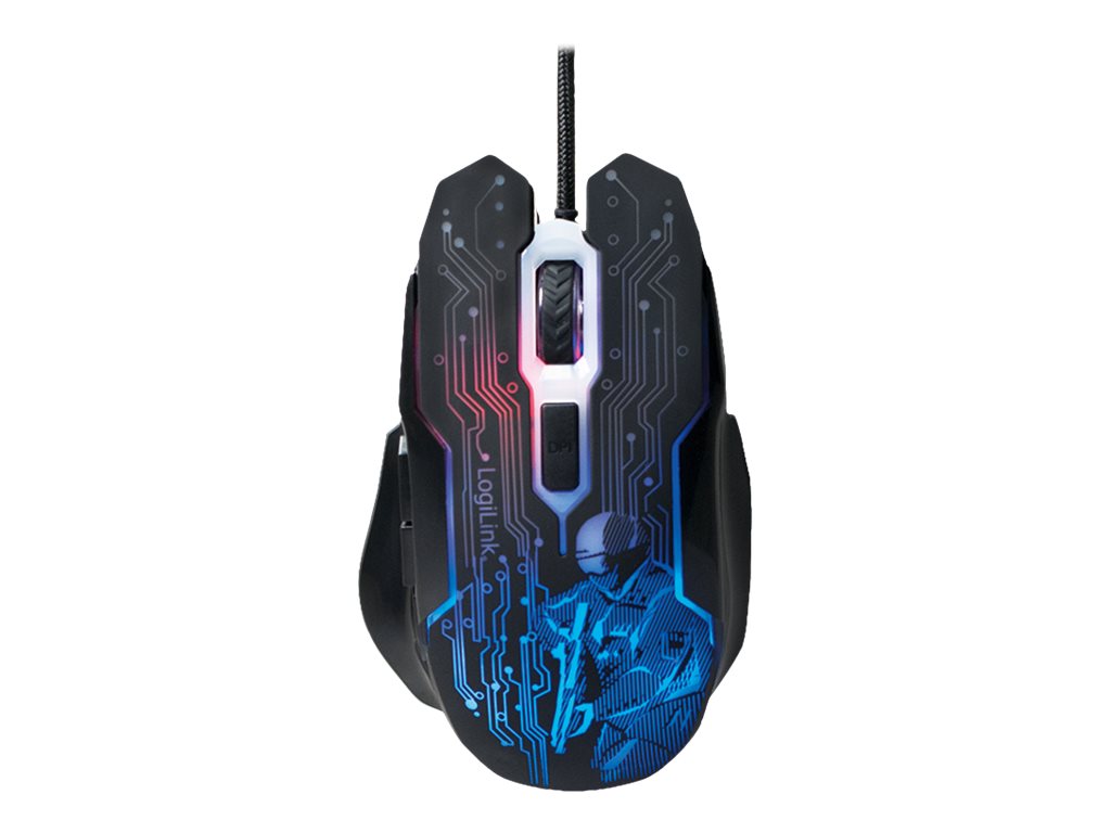 LogiLink Gaming - Maus - optisch - 6 Tastenkabelgebunden - USB - Schwarz