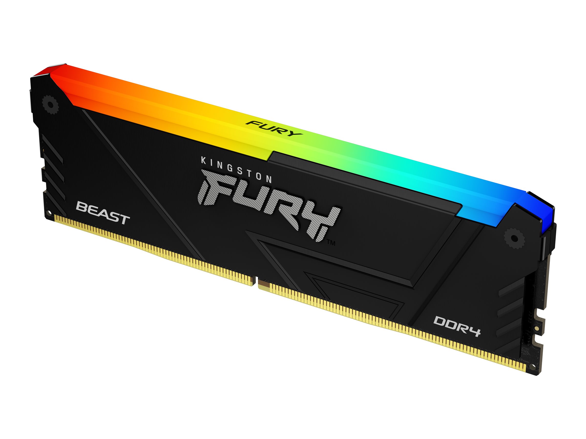 Kingston FURY Beast RGB - DDR4 - Modul - 32 GBDIMM 288-PIN - 3200 MT/s / PC4-25600 - CL16 - 1.35 V - ungepuffert - non-ECC - Schwarz