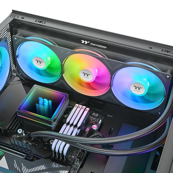 Thermaltake TH360 V3 ARGB Sync - Prozessor-Flüssigkeitskühlsystem - Kühlergröße: 360 mm - (für: LGA1150, LGA1151, LGA1155, LGA1156, LGA1200, LGA1366, LGA1700, LGA1851, LGA2011, LGA2011-3, LGA2066, AM4