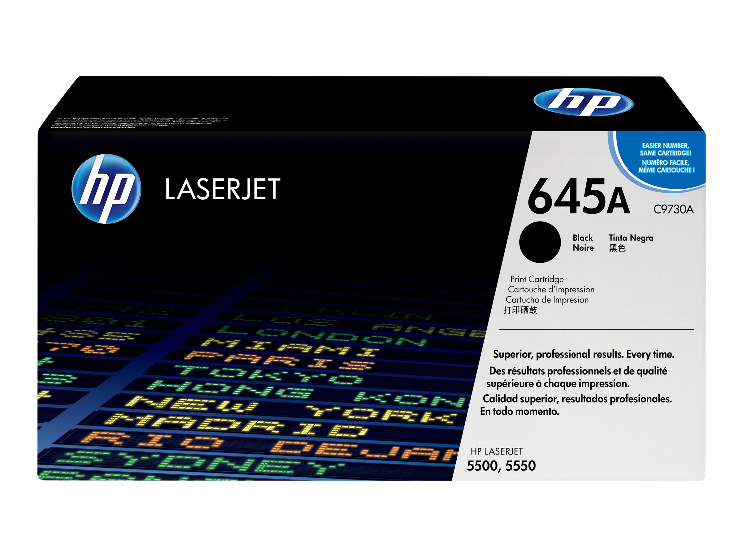 HP 645A - Schwarz - original - LaserJet - Tonerpatrone (C9730A)für Color LaserJet 5500 - 5550