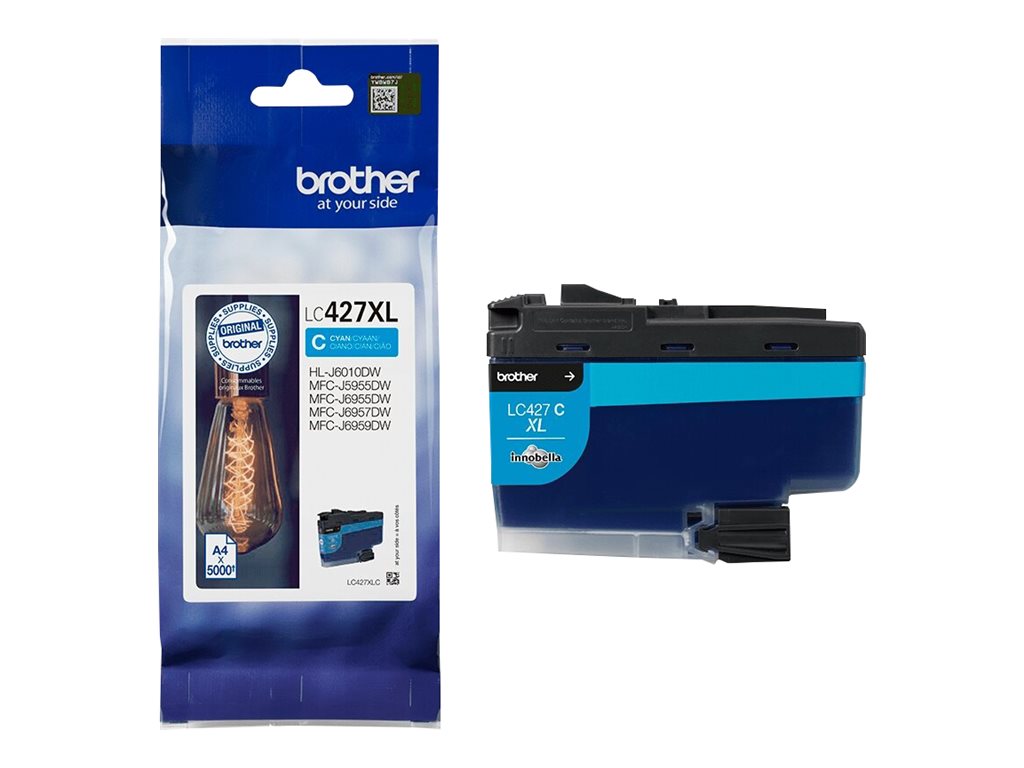 Brother LC427XLC - Mit hoher Kapazität - Cyanoriginal - Tintenpatrone - für Brother HL-J6010DW - MFC-J5955DW - MFC-J6955DW - MFC-J6957DW