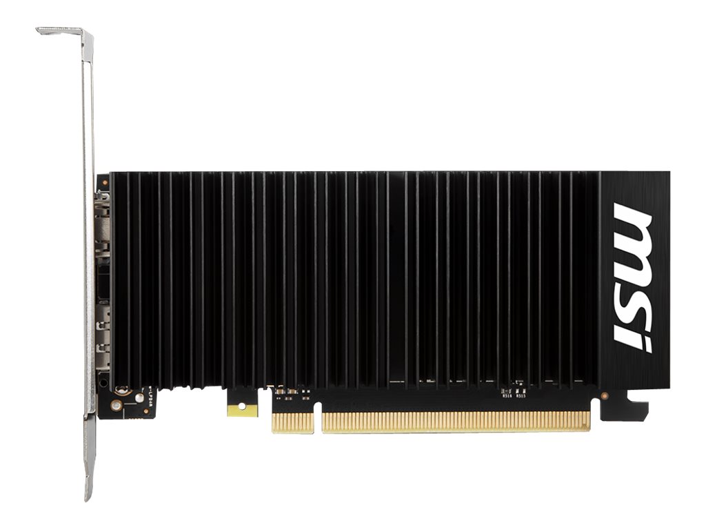 MSI GeForce GT 1030 2GHD4 LP OC, GeForce GT 1030, 2 GB, GDDR4, 64 Bit, 2100 MHz, PCI Express x16 3.0NVIDIA GeForce GT 1030 - 1109/1430MHz - 2100MHz - 2048MB - DDR4 (64bit) - Heatsink -  - 1x HDMI - 1x