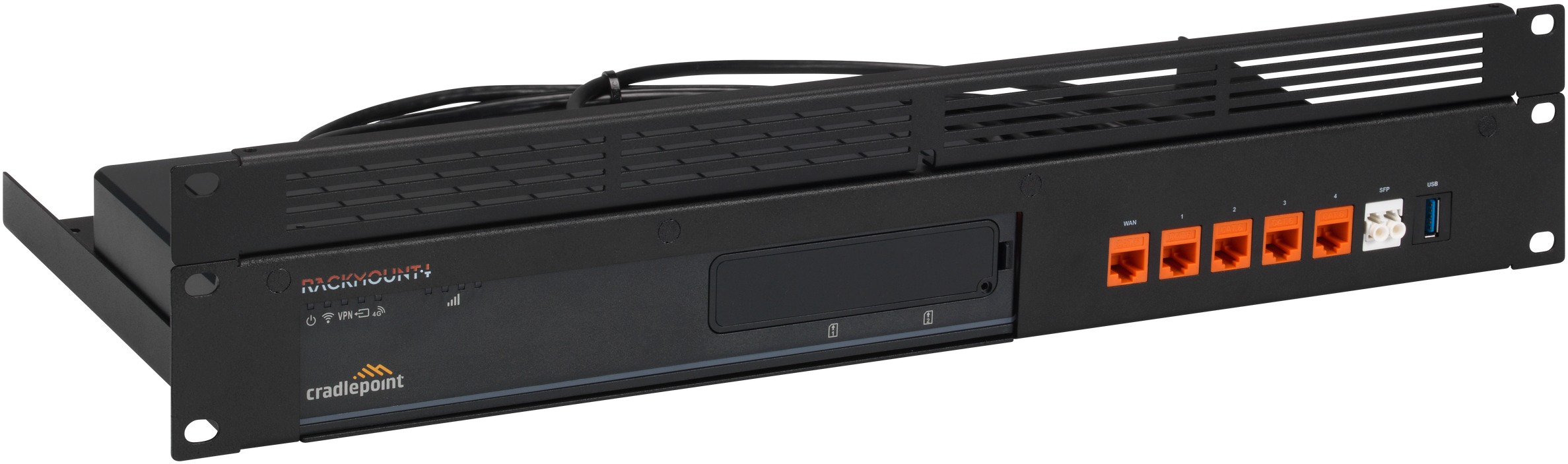 Rackmount.IT RM-CR-T1 - Montagesatz für Netzwerkgeräte - Rack montierbar - Schwarz, RAL 9005 - 1.3U - 48.3 cm (19")Rack-Modul