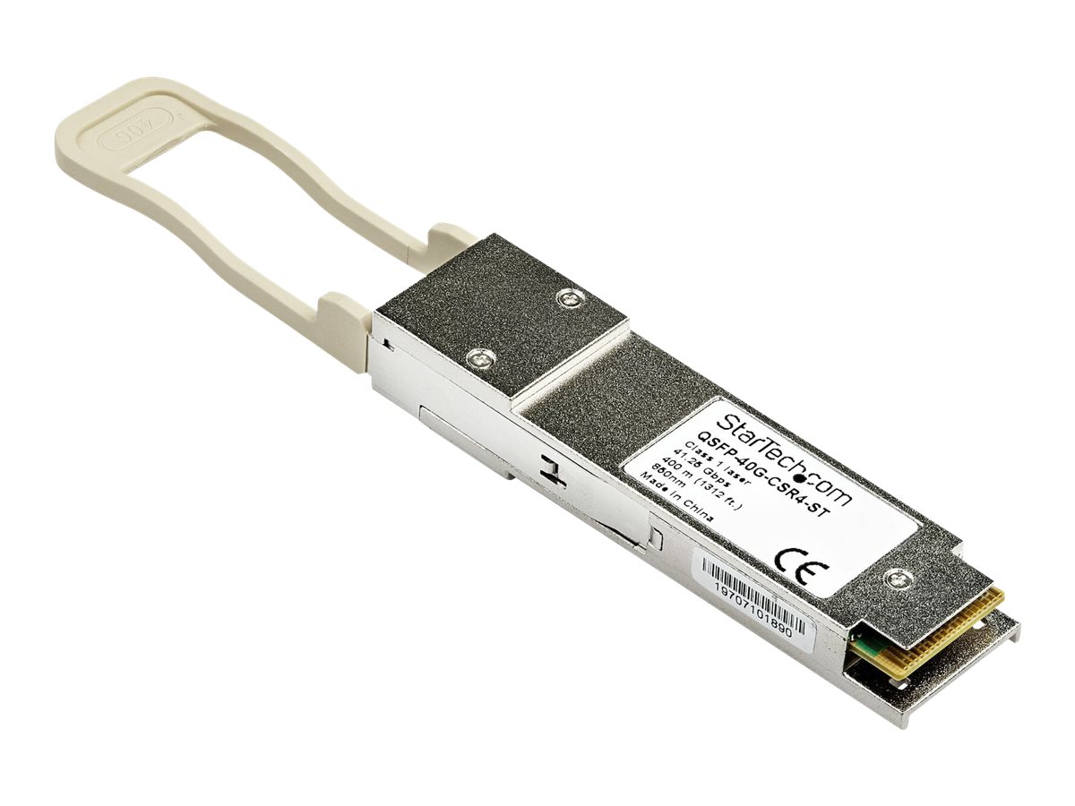 StarTech.com QSFP-40G-CSR4-ST Transceiver Modul (QSFP Module, 40GBase-SR4 Cisco kompatibel, Glasfaser, 850nm, MPO Multimode mit DDM)QSFP+-Transceivermodul (gleichwertig mit: Cisco QSFP-40G-CSR4) - 40G