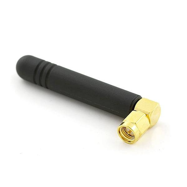 ALLNET ALL-ANT24-OMNI-RSMA-Stummel, 2 dBi, 2.4 GHz, Omnidirektionale Antenne, RP-SMA, Indoor, Schwarz