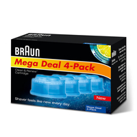 Braun CCR4 - Reinigungskartuschen-Kit - für Rasierapparat (Packung mit 4)für Braun Series 7 790CC - 790cc BOSS Edition - 790CC Porsche Motorsport edition