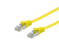 Equip Cat.6A U/FTP Flat Patchkabel, 5m, Gelb, 5 m, Cat6a, U/FTP (STP), RJ-45, RJ-45, GelbCat.6A U/FTP Flat Patchkabel - 5m - Gelb