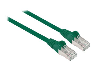 Intellinet Network Patch Cable, Cat6A, 7.5m, Green, Copper, S/FTP, LSOH / LSZH, PVC, RJ45, Gold Plated Contacts, Snagless, Booted, , Polybag - Patch-Kabel (DTE)RJ-45 (M) zu RJ-45 (M) - 7.5 m - SFTP -