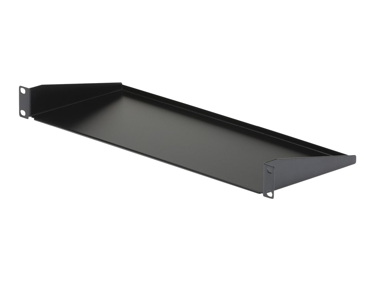 StarTech.com 1U Server Rack Cabinet Shelf, 7in Deep Fixed Cantilever Tray, Rackmount Shelf for 19" AV/Data/Network Equipment Enclosure with Cage Nuts & Screws, 33lbs Weight Capacity - 1U Rack Shelf 7"
