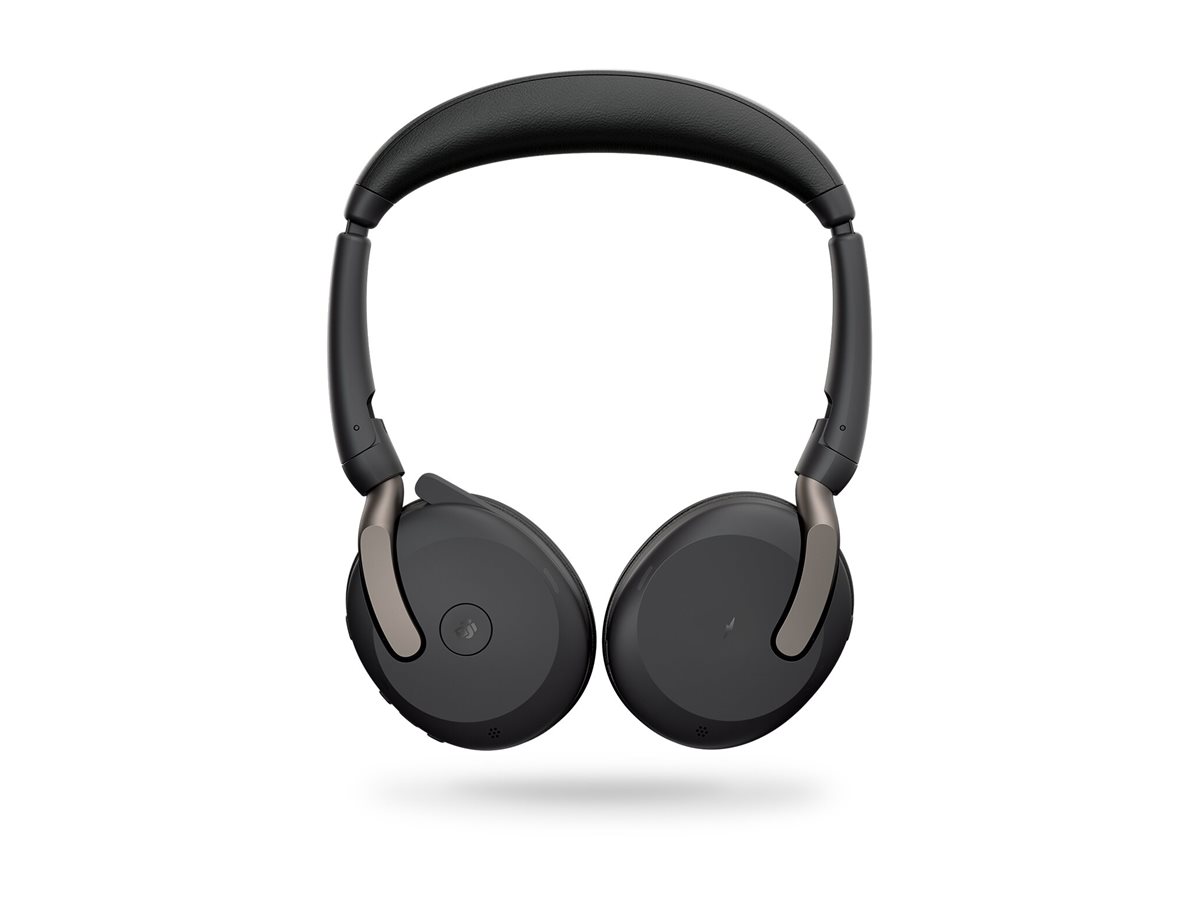 Jabra Evolve2 65 Flex MS Stereo - Headset - On-EarBluetooth - kabellos - aktive Rauschunterdrückung - USB-C - Schwarz - Zertifiziert für Microsoft Teams