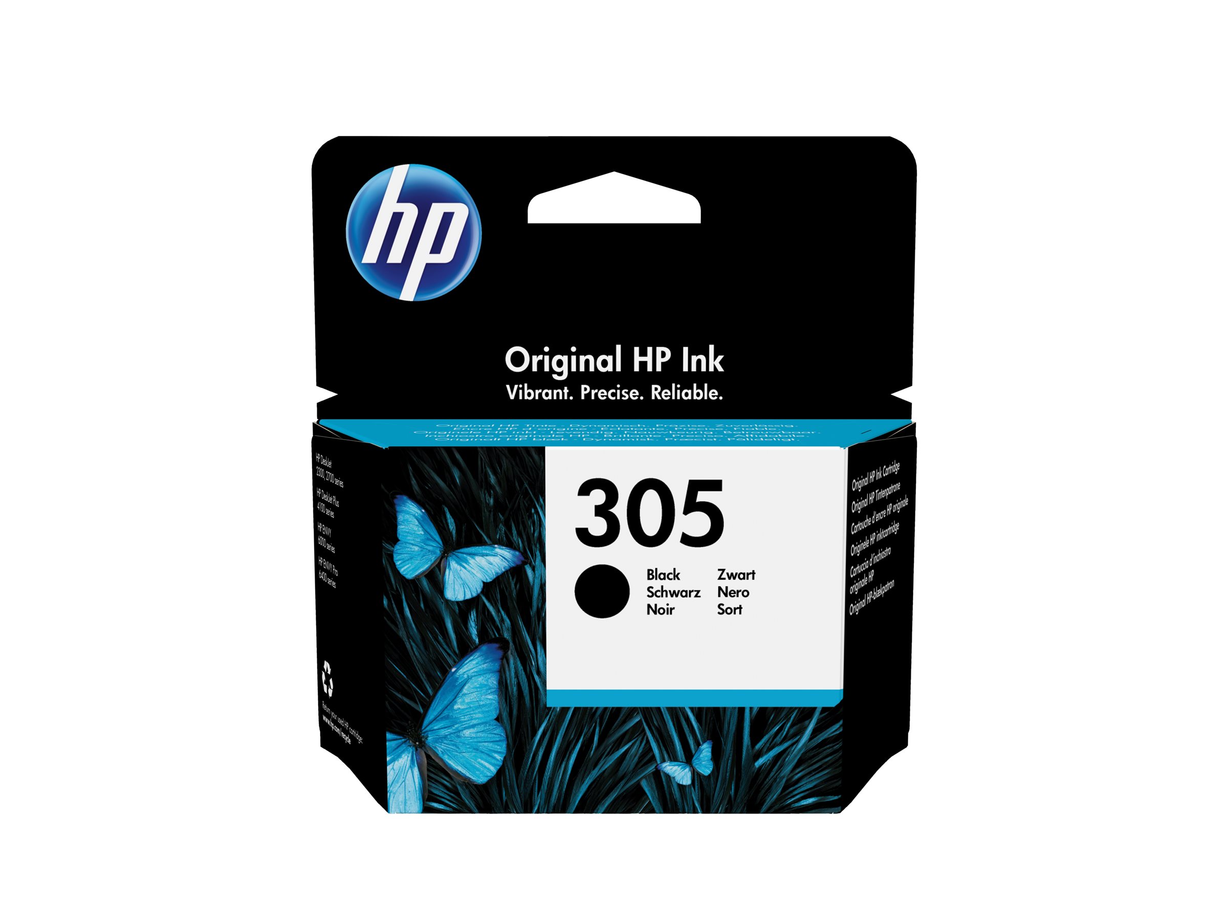 HP 305 Black Original Ink Cartridge - Original - TintenpatroneSchwarz - 2 ml
