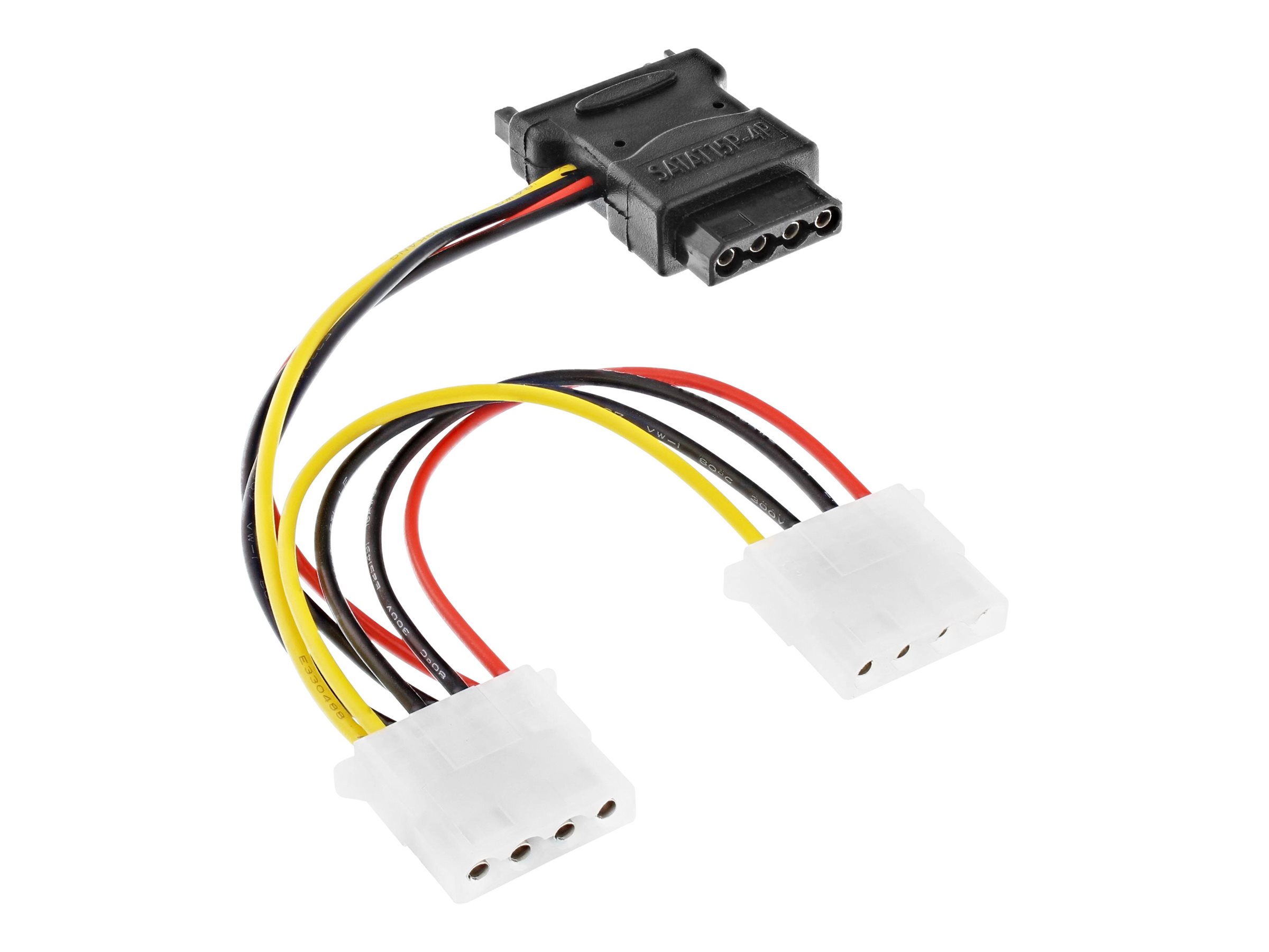 InLine SATA Stromadapterkabel - SATA Buchse an 3x 13,34cm (5,25") Stecker - 0,15m15 cm - verseilt