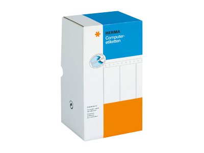 HERMA Computer labels - Papier - matt - permanentselbstklebend - perforiert - weiß - 147.32 x 99.2 mm 3000 Etikett(en) kontinuierliches Endlosetiketten