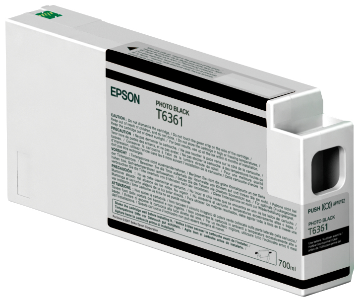 Epson UltraChrome HDR - 700 ml - Photo schwarzoriginal - Tintenpatrone - für Stylus Pro 7700 - Pro 7890 - Pro 7900 - Pro 9700 - Pro 9890 - Pro 9900 - Pro WT7900