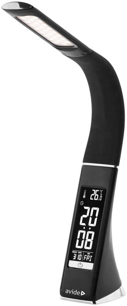 avide ABLDL-BLC-6W-BL, Schwarz, Acrylnitril-Butadien-Styrol (ABS), Gummi, Universal, IP20, 2 Jahr(e), 6 W