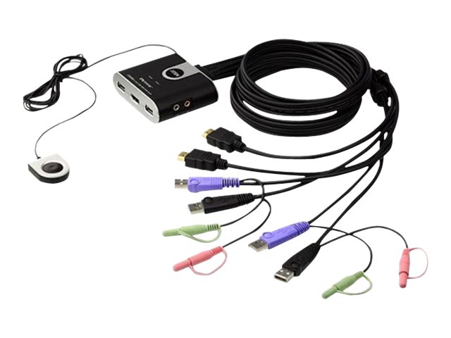 ATEN CS692 - KVM-/Audio-Switch - 2 x KVM/Audio1 lokaler Benutzer - Desktop
