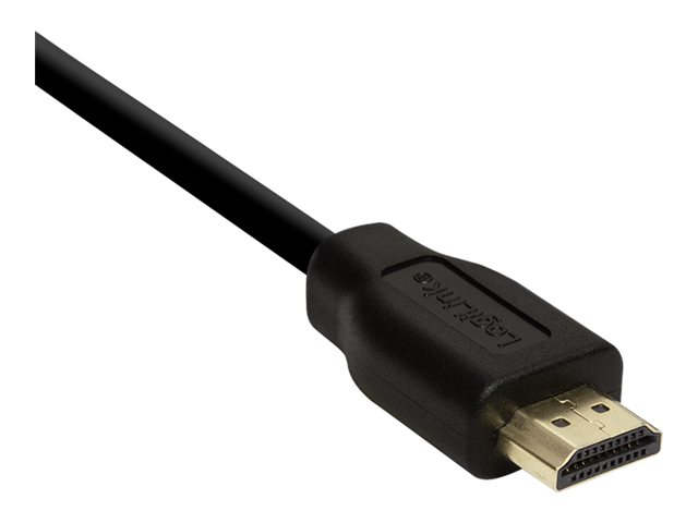 LogiLink High Speed with Ethernet - HDMI-Kabelmit Ethernet - HDMI männlich zu HDMI männlich - 5 m - Schwarz