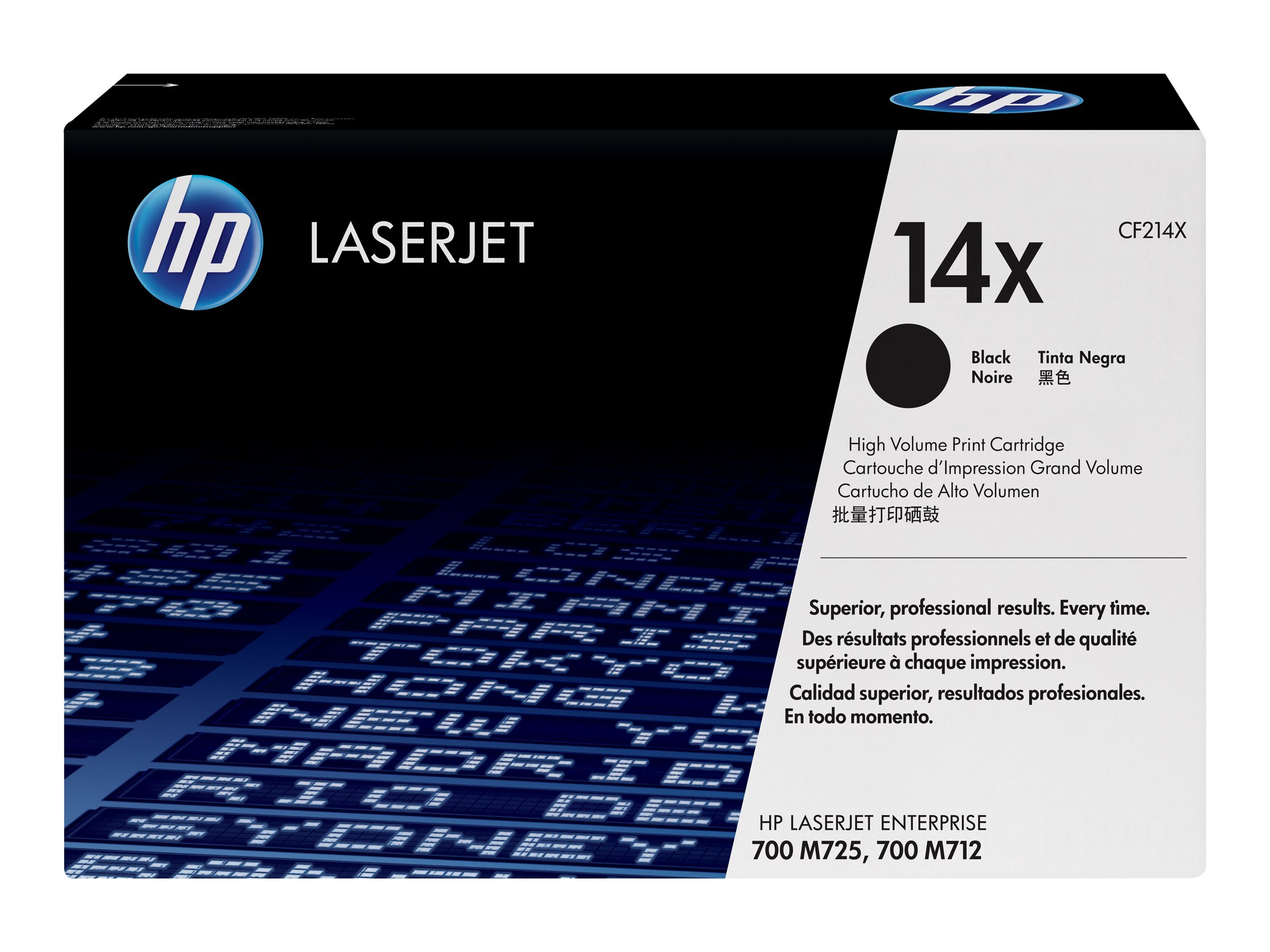 HP 14X - Hohe Ergiebigkeit - Schwarz - original - LaserJet - Tonerpatrone (CF214X)für Color LaserJet M725; LaserJet Enterprise 700 - M712 - MFP M725; LaserJet Managed MFP M725