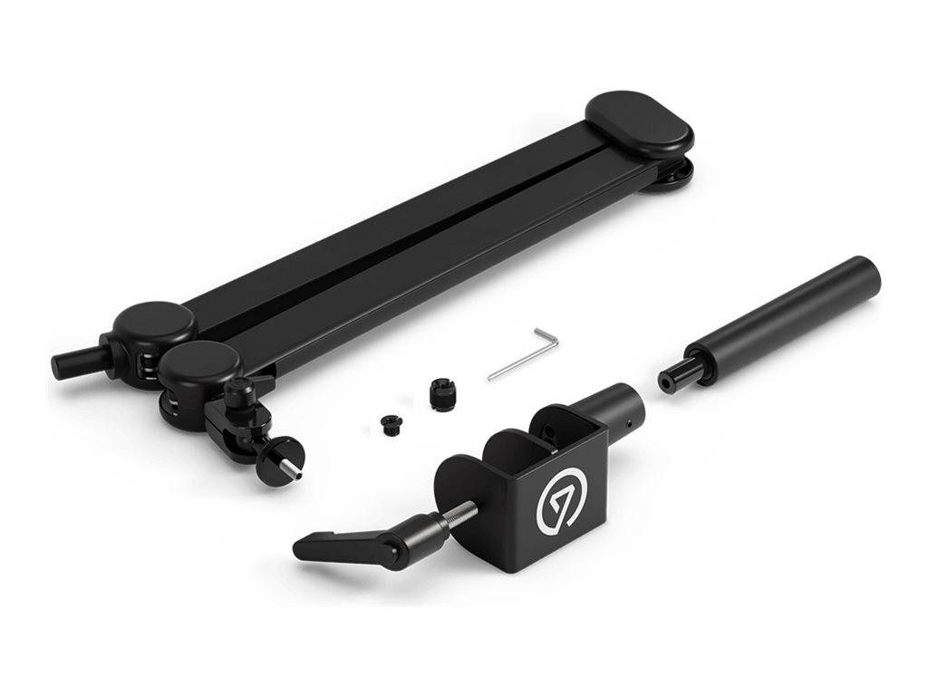 Corsair Elgato Wave Mic Arm MK.2 - Befestigungskit (Spannbefestigung für Tisch, Gelenkarm, Adapter 1/4" auf 3/8", Adapter 1/4" auf 5/8", Erhöhung)für Mikrofon - Mikrofonarm - Schwarz - Tischmontage