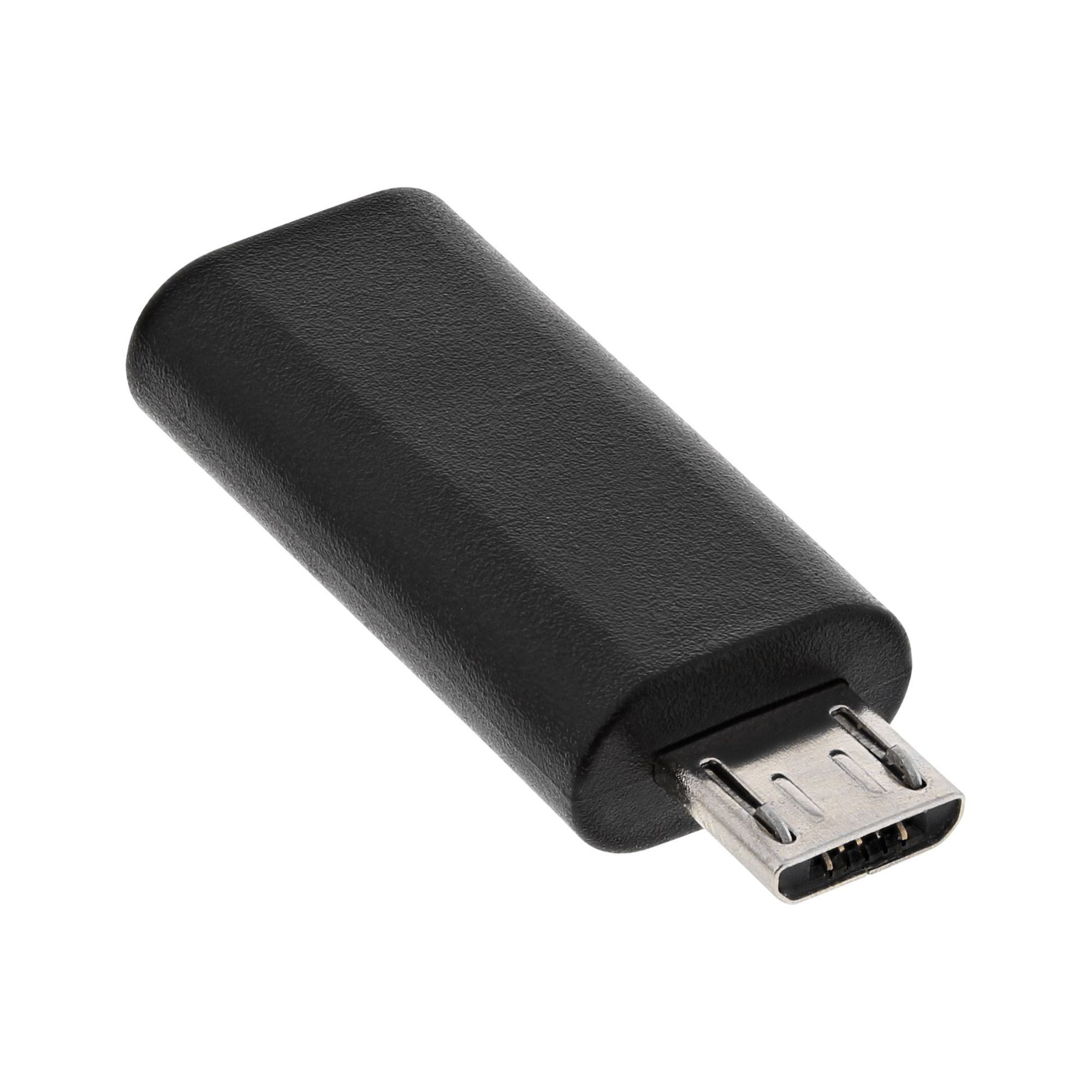 InLine USB 2.0 Adapter - Micro-USB Stecker auf USB-C BuchseUSB 2.0 - Schwarz