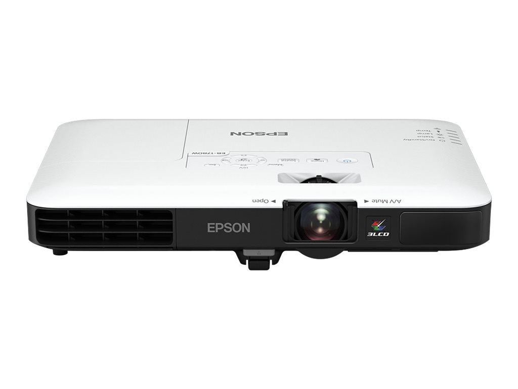 Epson EB-1780W - LCD-Projektor - tragbar - 3000 lm (weiß)3000 lm (Farbe) - WXGA (1280 x 800) - 16:10 - 720p - 802.11n drahtlos - Schwarz - weiß